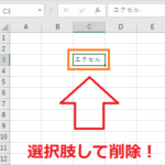 エクセルのセルデータを消す方法とはみ出し&範囲指定で削除する方法！