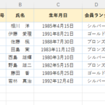 エクセル 列や行の非表示と解除方法＆A列と1行目の再表示方法