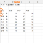 エクセルの行の高さや列幅を変更＆離れた行列の高さや幅を変更する方法