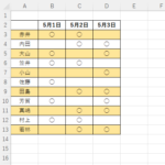 エクセル 1行おきに色付けする簡単な方法！ISEVEN＆ISODD関数を使う！